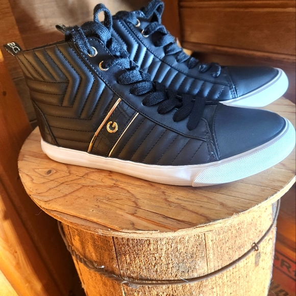 GBG GUESS LOS ANGELES ONIA HIGH TOP SNEAKERS- WOMEN'S SIZE 8.5 - Picture 2 of 13